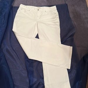 Ann Taylor Loft white jeans